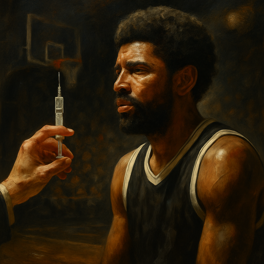 Kyrie Irving Vaccine Standoff — SportsMistakes artwork