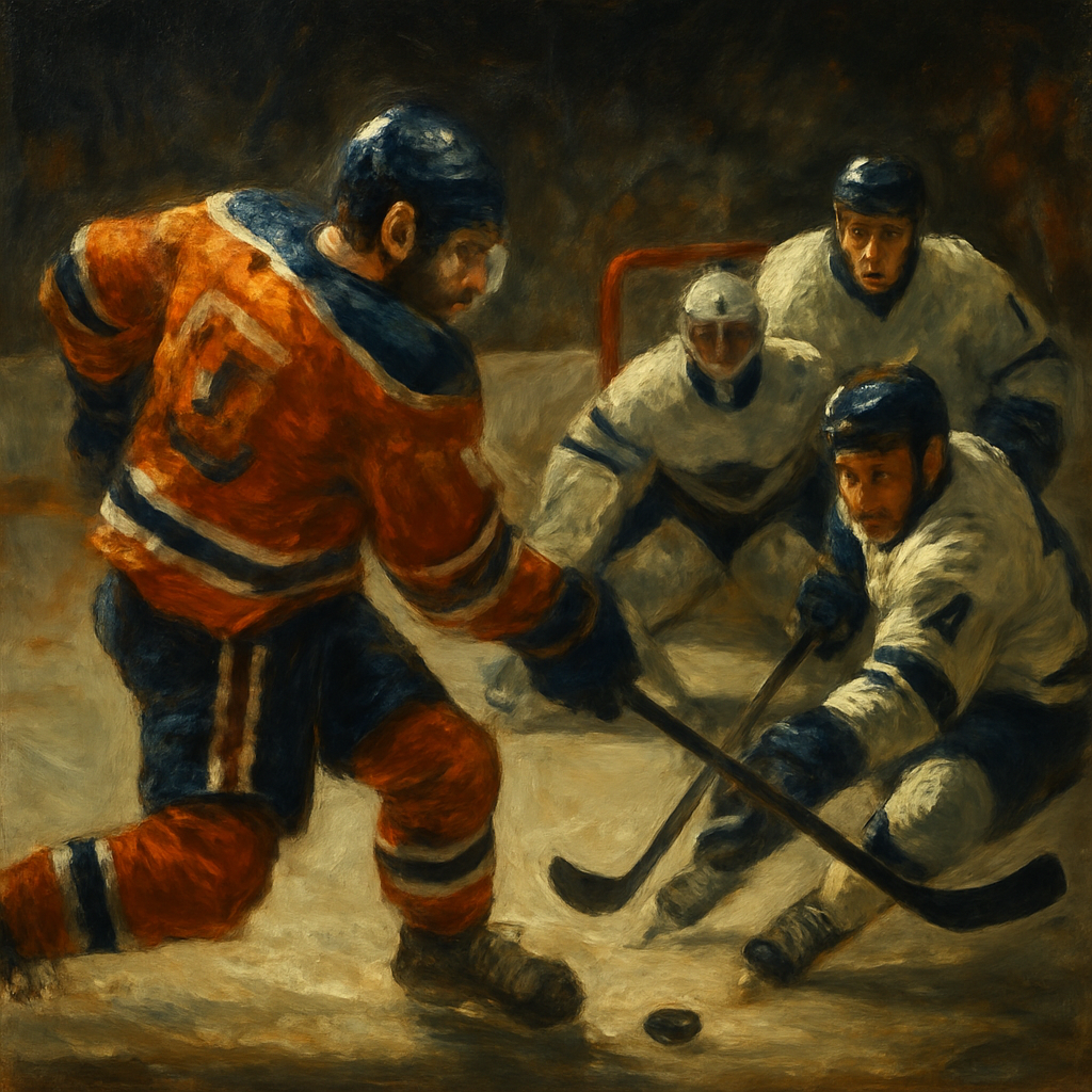 Leon Draisaitl Blind Backhand Pass — SportsMistakes artwork
