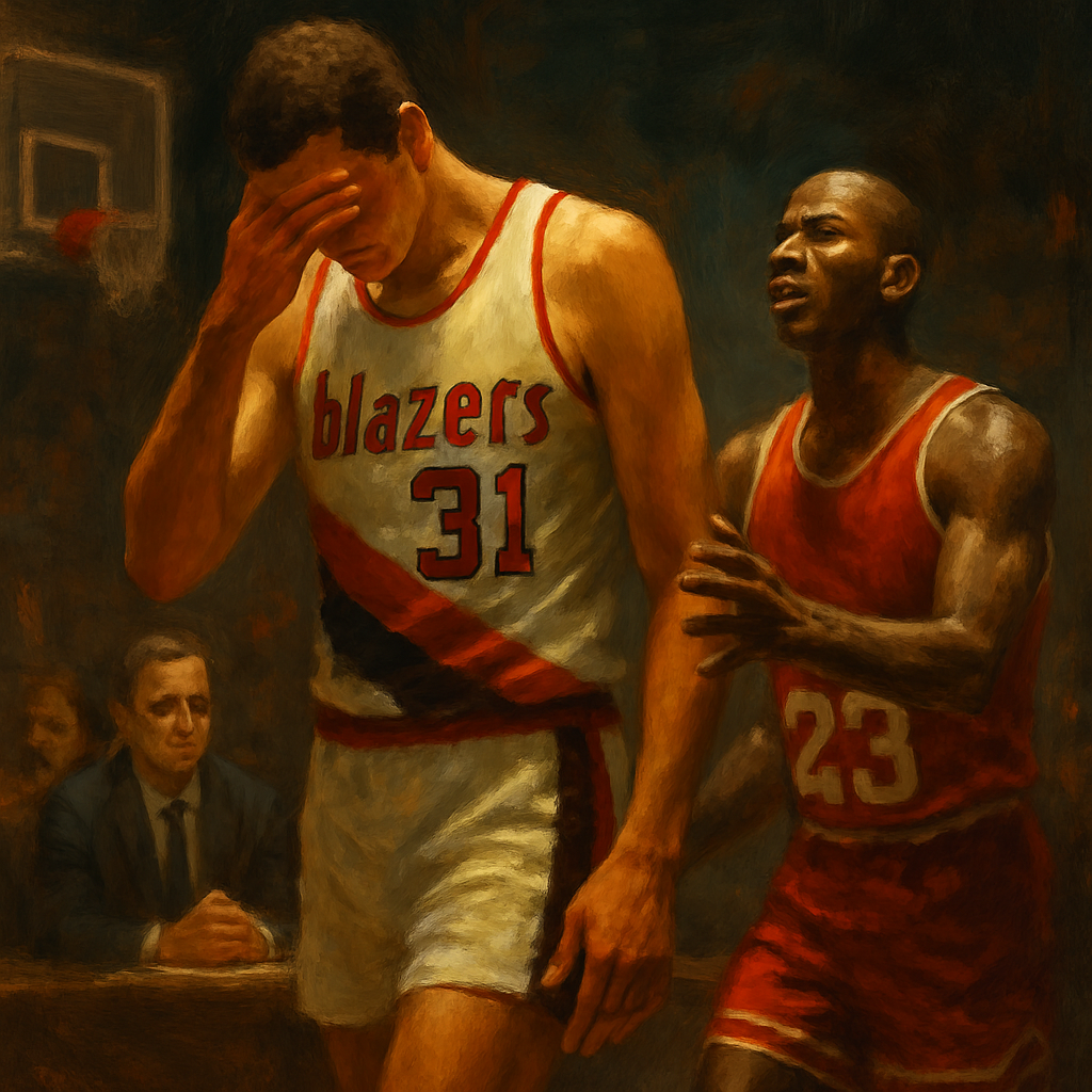 Bowie devant Jordan — SportsMistakes artwork