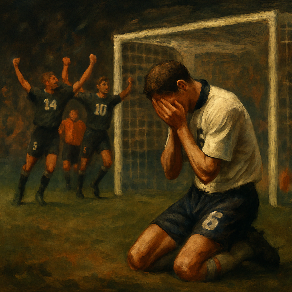 Gareth Southgate Euro 96 Penalty Miss — SportsMistakes artwork