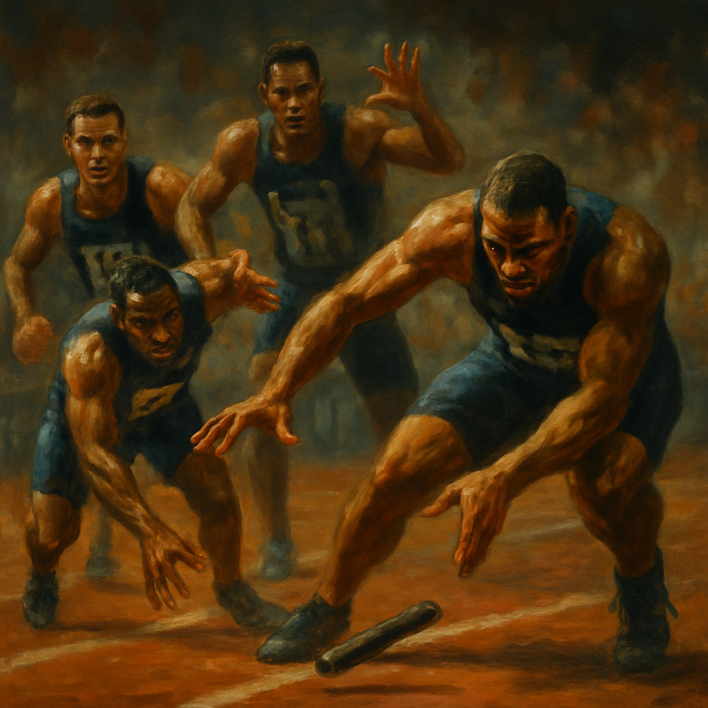 USA 4x100 Relay Baton Drops — SportsMistakes artwork