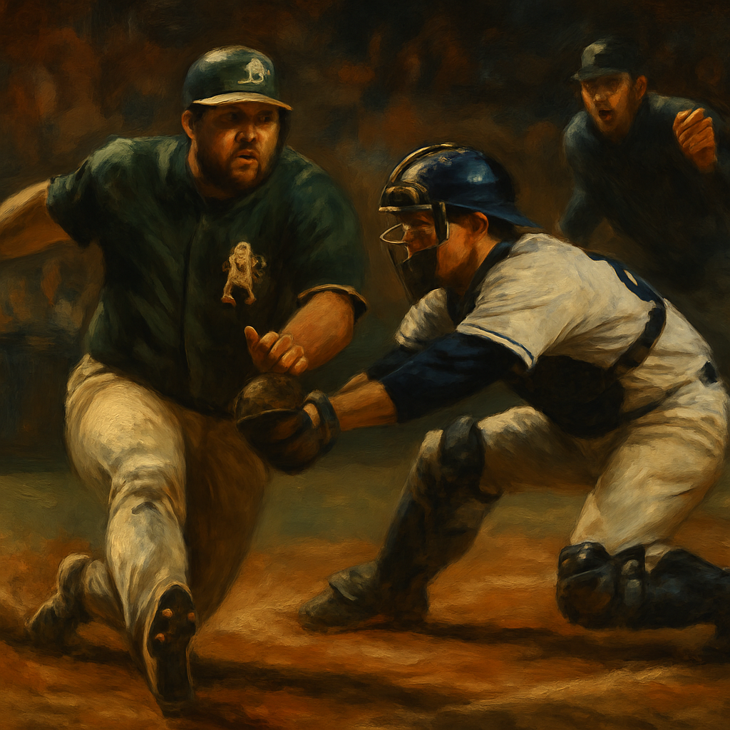 A's Jeremy Giambi No Slide — SportsMistakes artwork