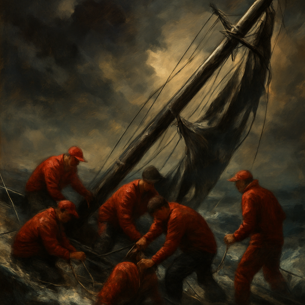 Rupture du mât du Mar Mostro de Puma — SportsMistakes artwork