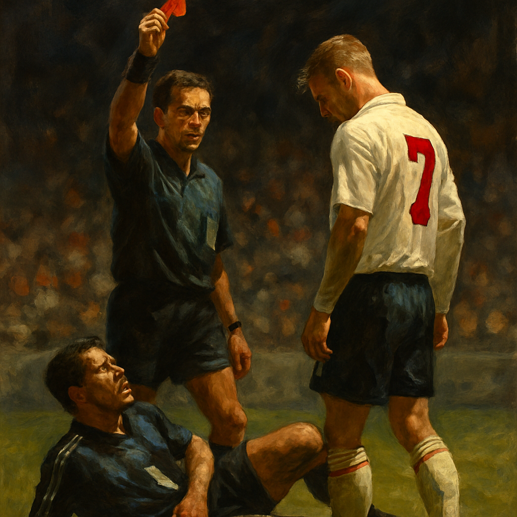 David Beckham Red Card — SportsMistakes artwork