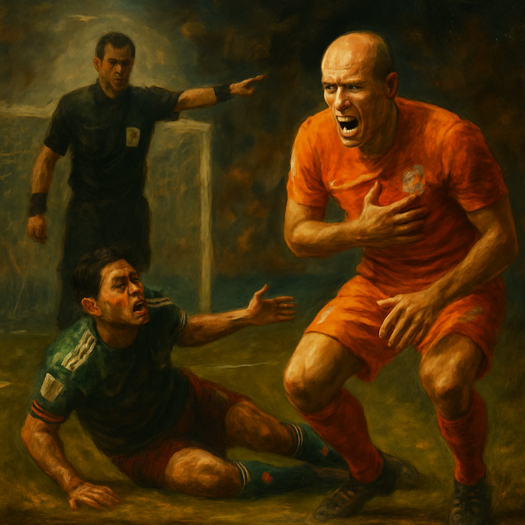 Le penalty de Robben : débat concernant le Mexique — SportsMistakes artwork
