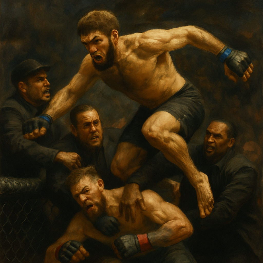 Khabib McGregor Post-Fight Brawl — SportsMistakes artwork
