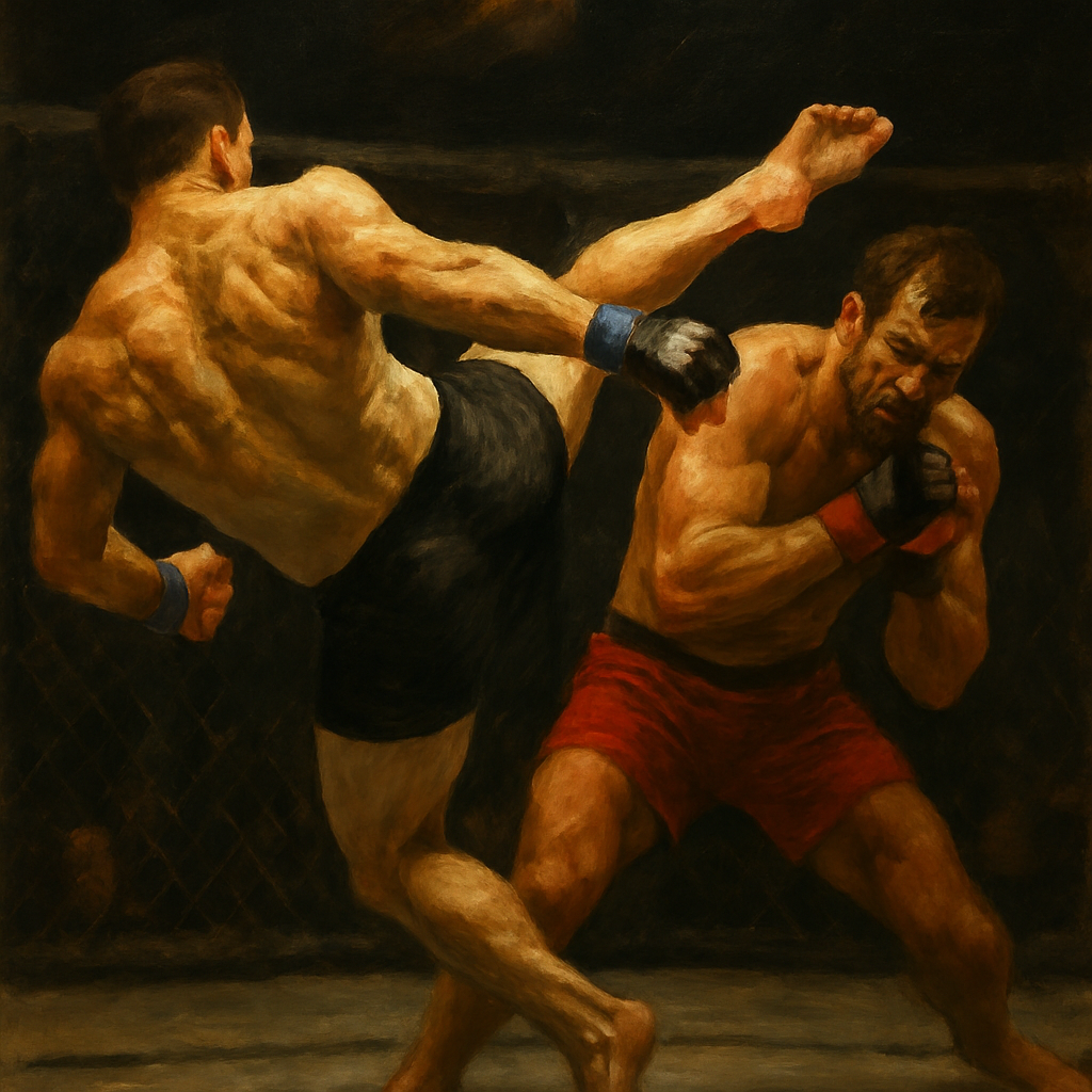 Chris Weidman Wheel Kick Against Rockhold — SportsMistakes artwork
