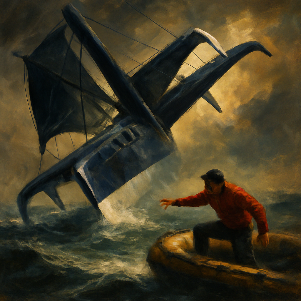 Chavirement de Banque Populaire dans la Route du Rhum — SportsMistakes artwork