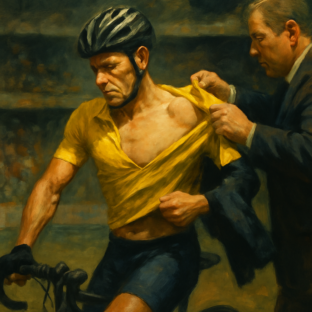 Lance Armstrong Doping Stripping — SportsMistakes artwork
