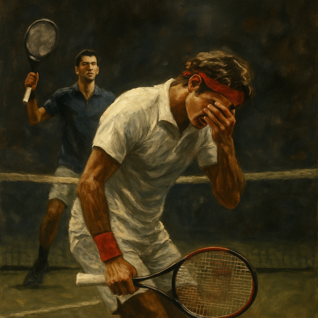 Le smash de Roger Federer contre Djokovic à l’US Open — SportsMistakes artwork