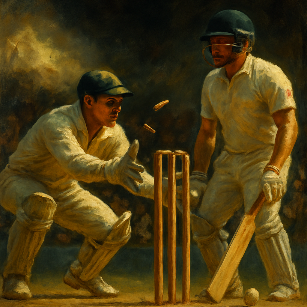Alex Carey Stumping Controversy Ashes — SportsMistakes artwork