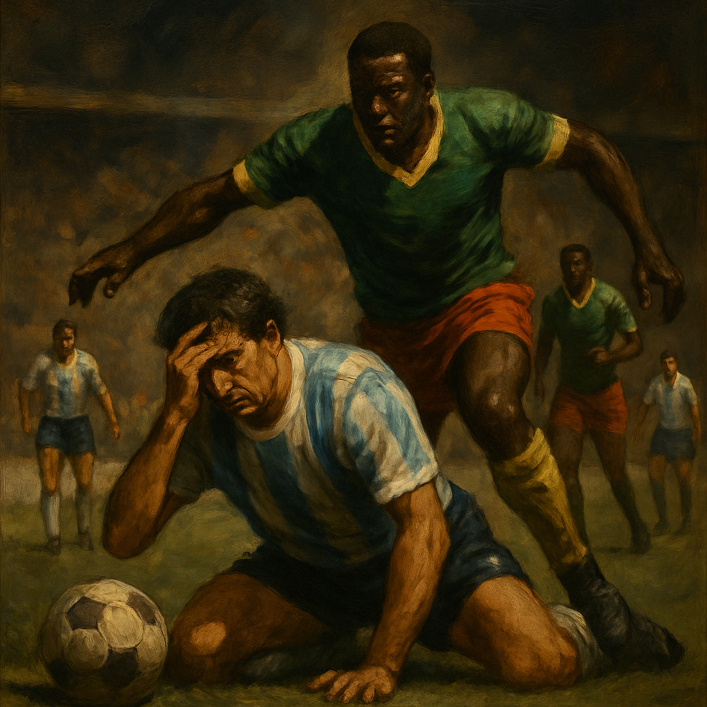 Cameroon Argentina 1990 Upset — SportsMistakes artwork