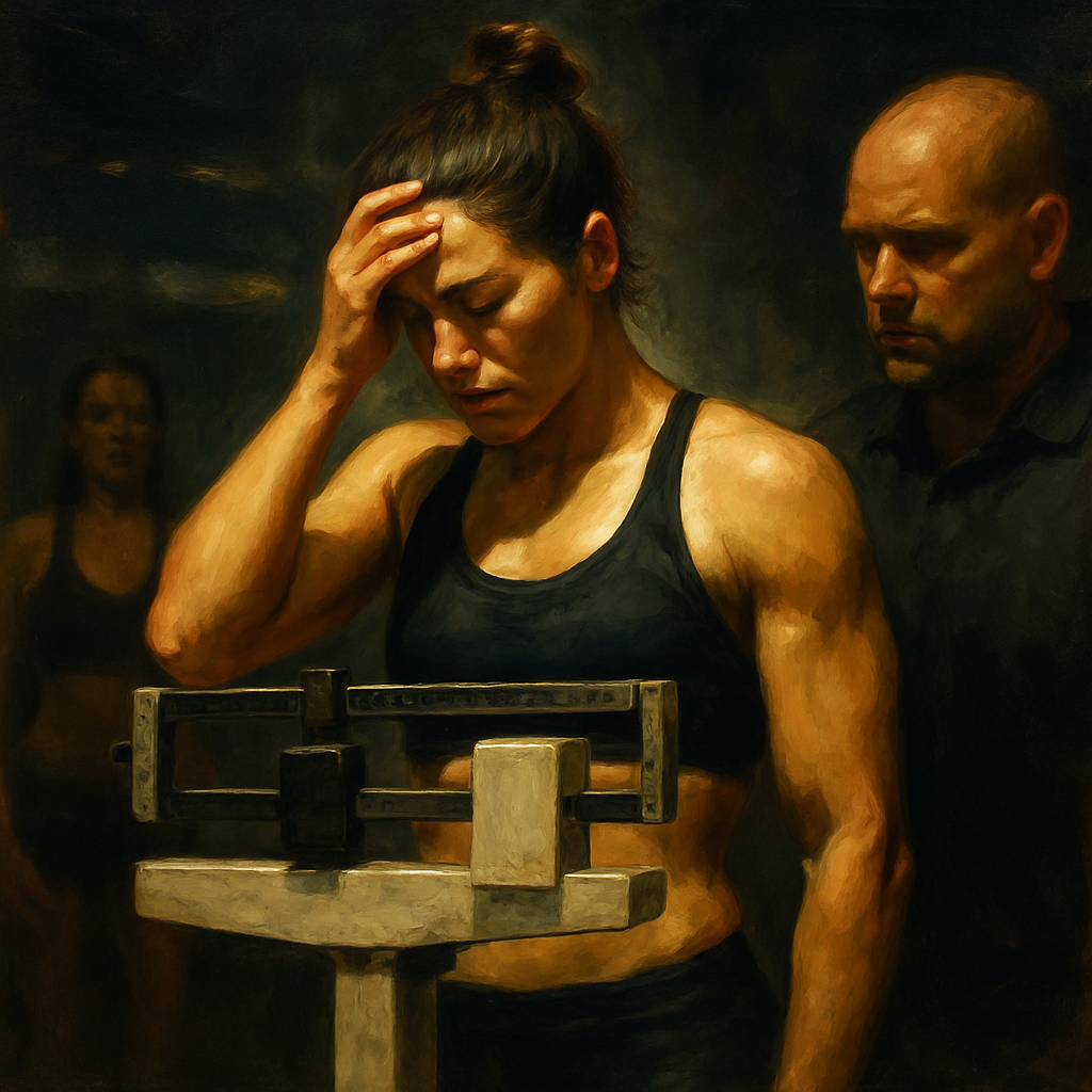 Jessica Eye Missing Weight Title Fight — SportsMistakes artwork