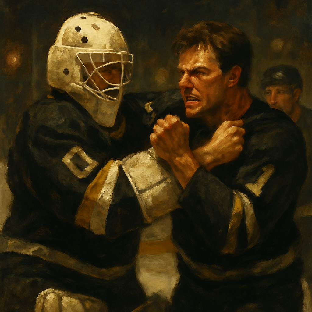 Tom Barrasso Fights Teammate — SportsMistakes artwork