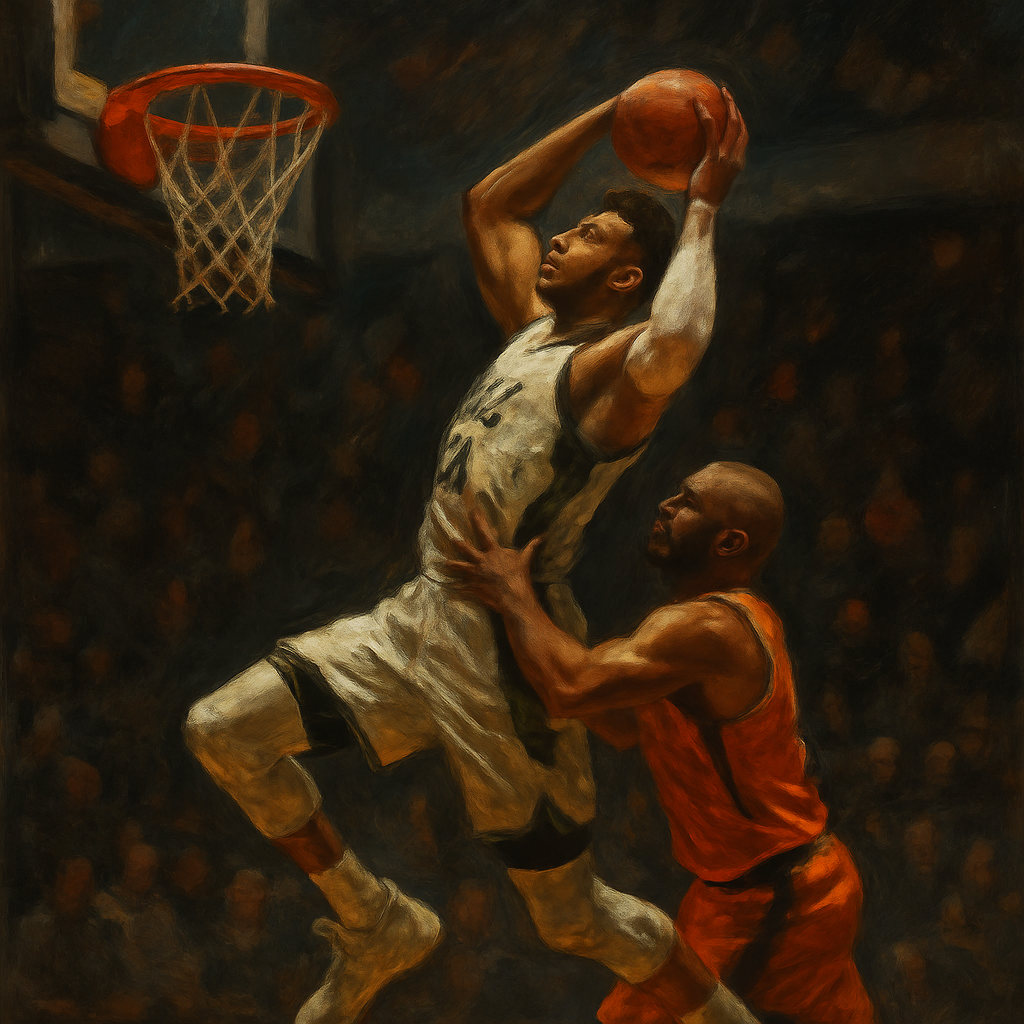 Chris Paul Foul On Giannis Alley Oop — SportsMistakes artwork