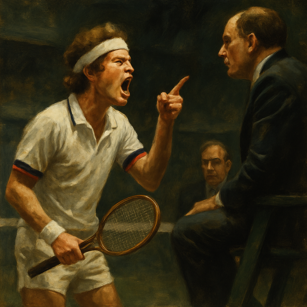 L’éclat de John McEnroe à Wimbledon — SportsMistakes artwork