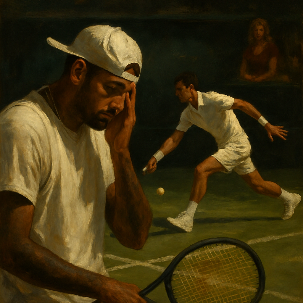 Kyrgios Wimbledon 2022 Distraction — SportsMistakes artwork