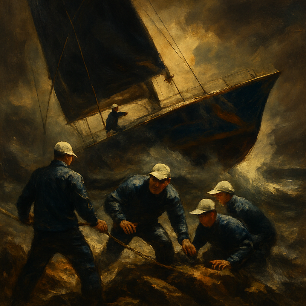 Team Vestas Wind Indian Ocean Grounding — SportsMistakes artwork