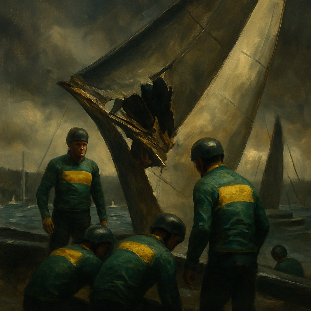 SailGP Australia Wing Damage Sydney — SportsMistakes artwork