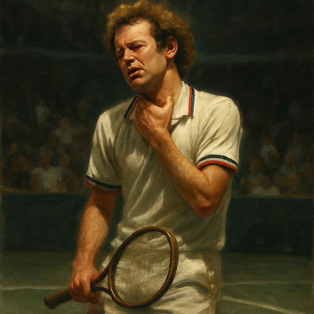 McEnroe chokes — SportsMistakes artwork