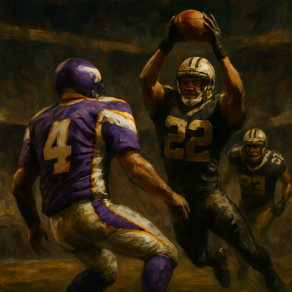 Interception de Brett Favre contre les Saints — SportsMistakes artwork