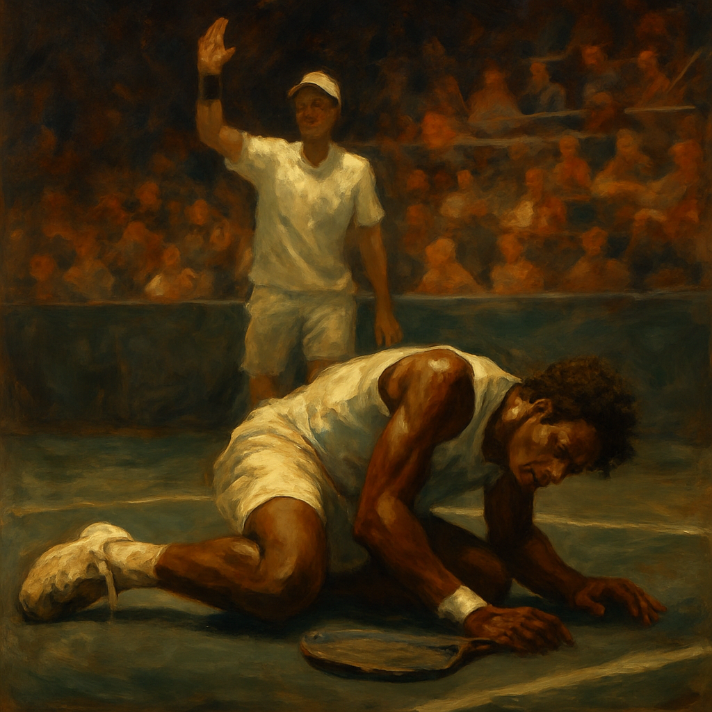 Gael Monfils Showboating Collapse — SportsMistakes artwork