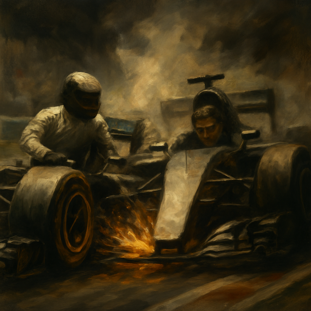 Mercedes Spain 2016 Collision — SportsMistakes artwork
