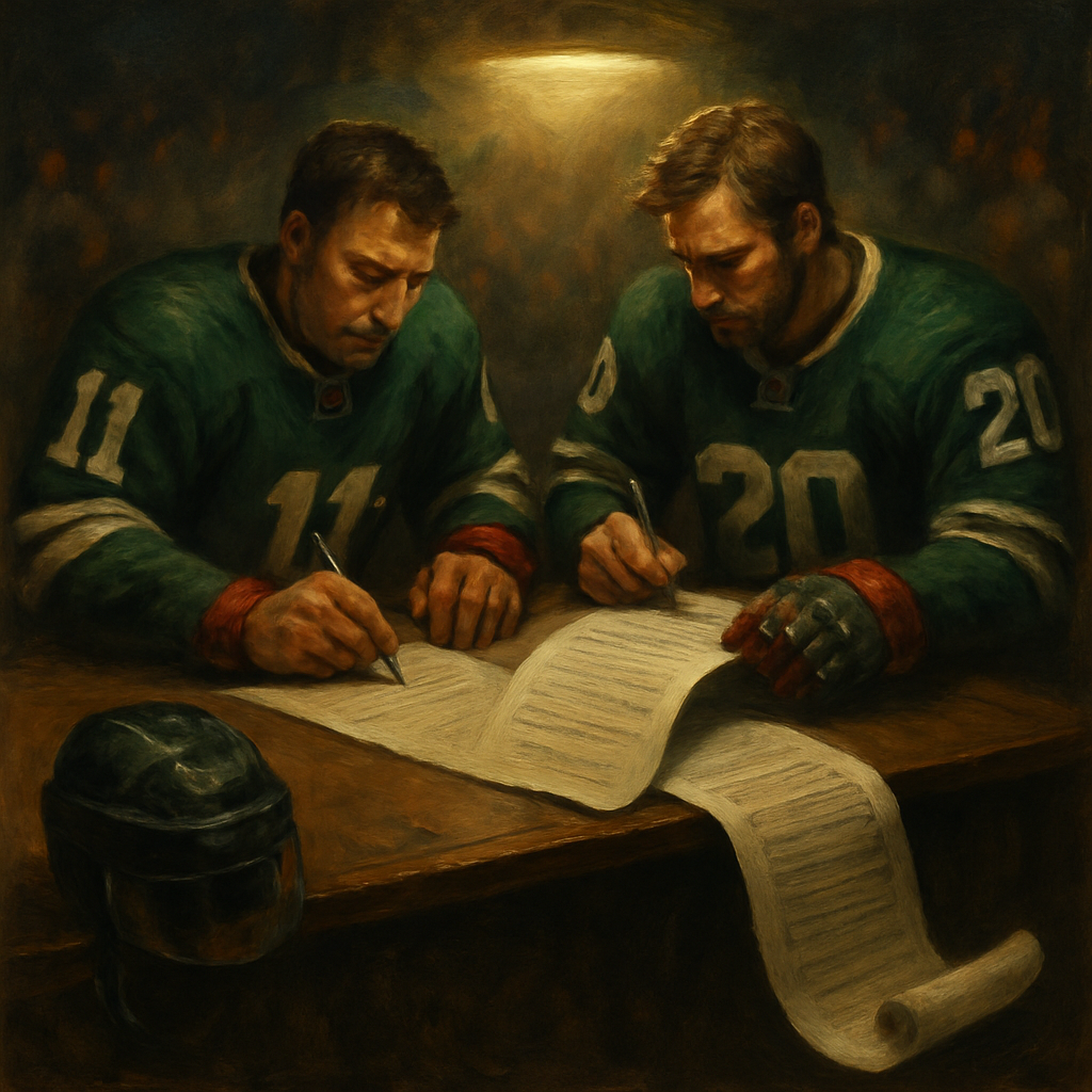 Minnesota Wild Parise Suter Contracts — SportsMistakes artwork