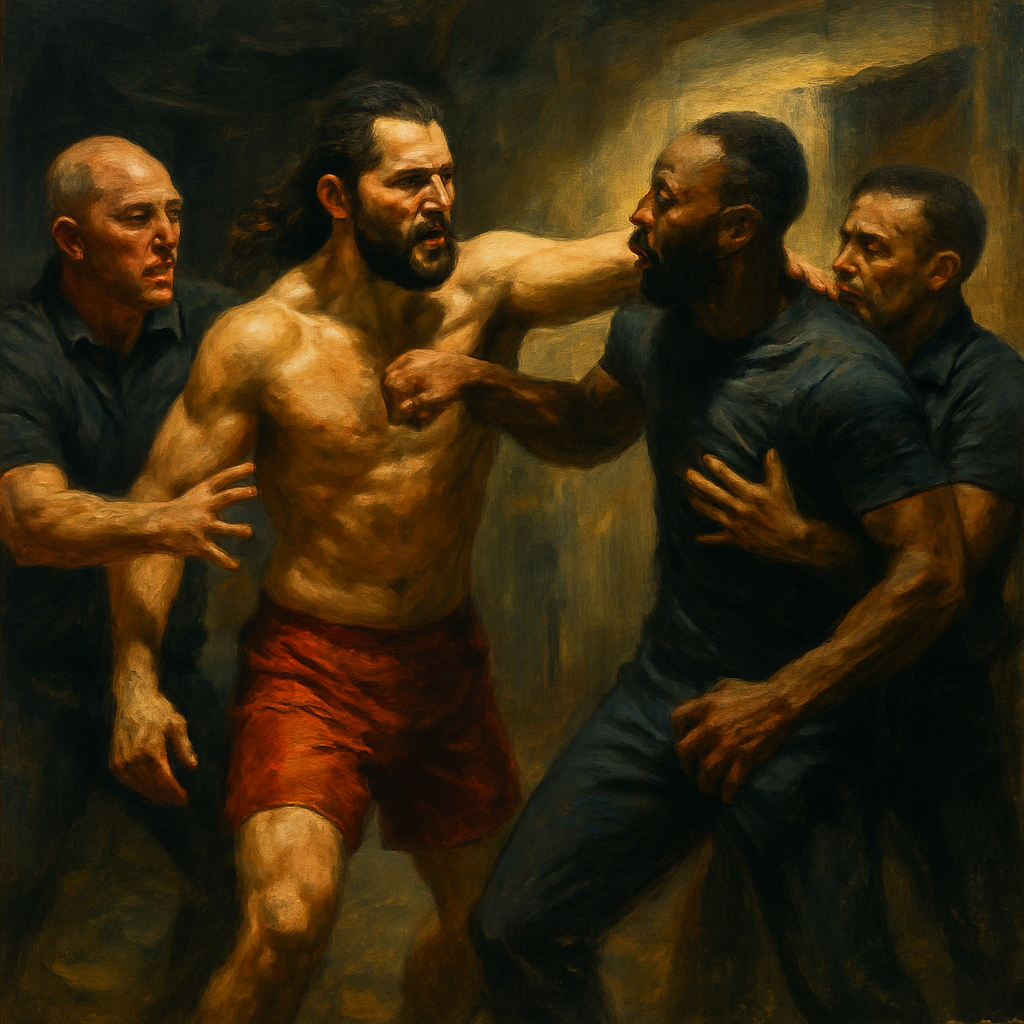Jorge Masvidal Backstage Leon Edwards Attack — SportsMistakes artwork