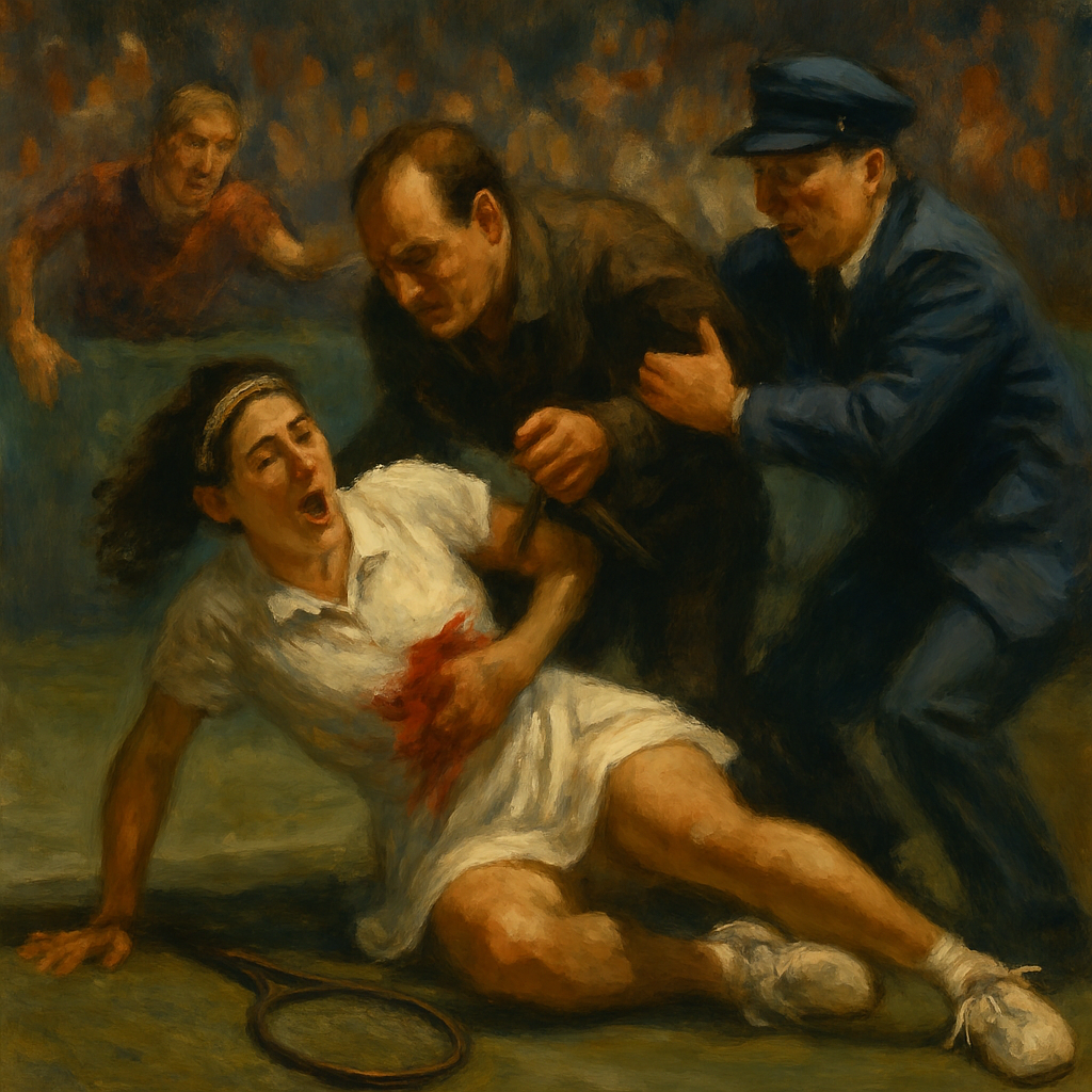 Monica Seles Stabbing Security Failure — SportsMistakes artwork