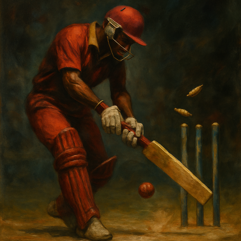 Marlon Samuels Early Dismissal vs Australia — SportsMistakes artwork