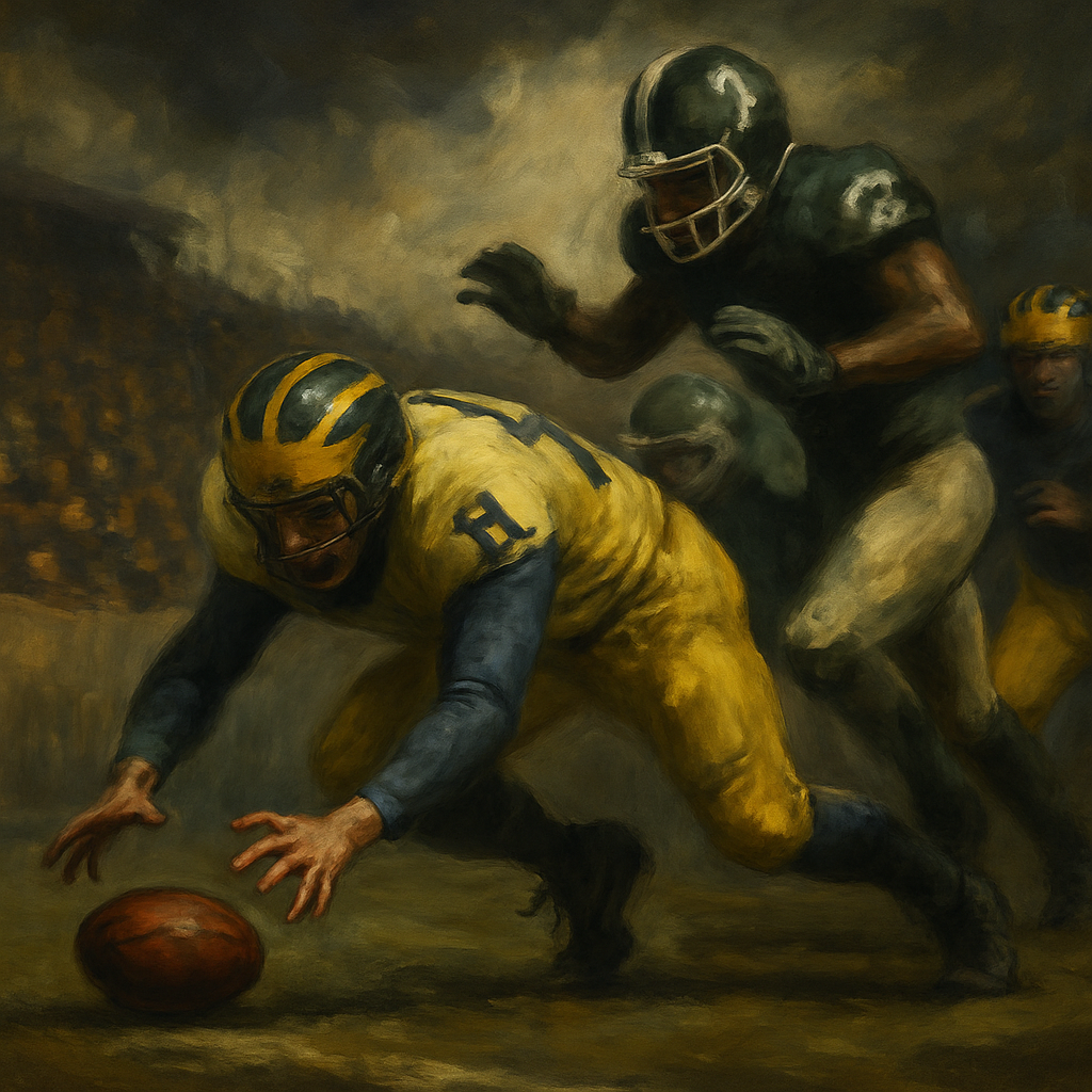 Michigan Trouble With The Snap — SportsMistakes artwork