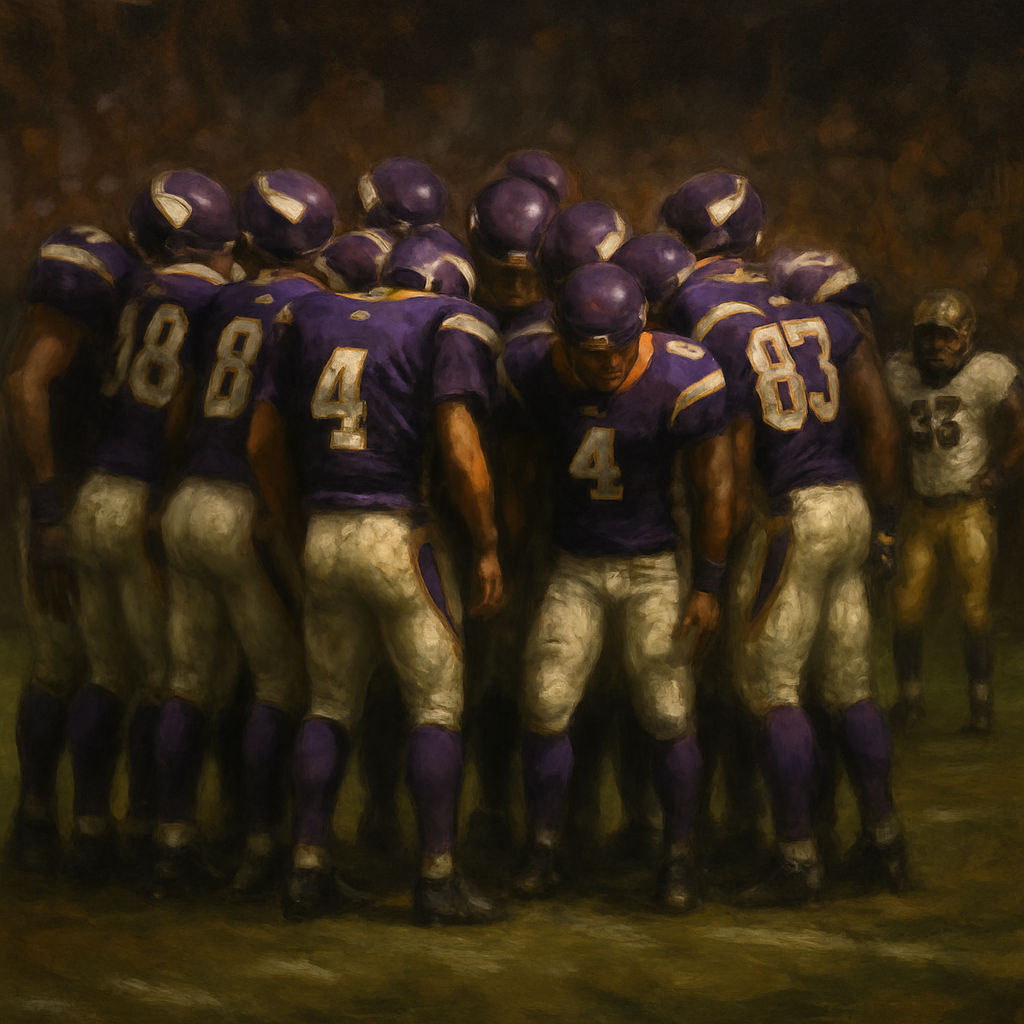 Vikings 12 Men in Huddle — SportsMistakes artwork