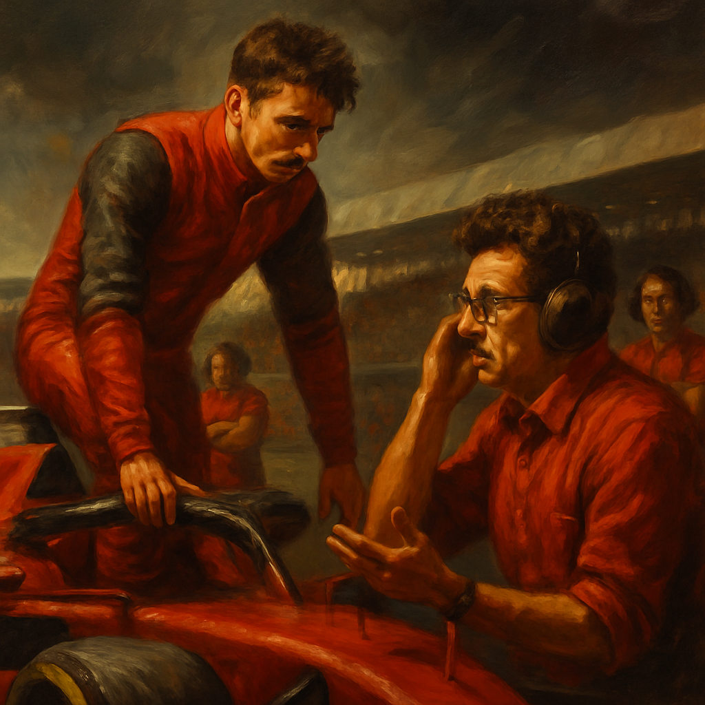 Ferrari British GP 2022 Leclerc Strategy — SportsMistakes artwork