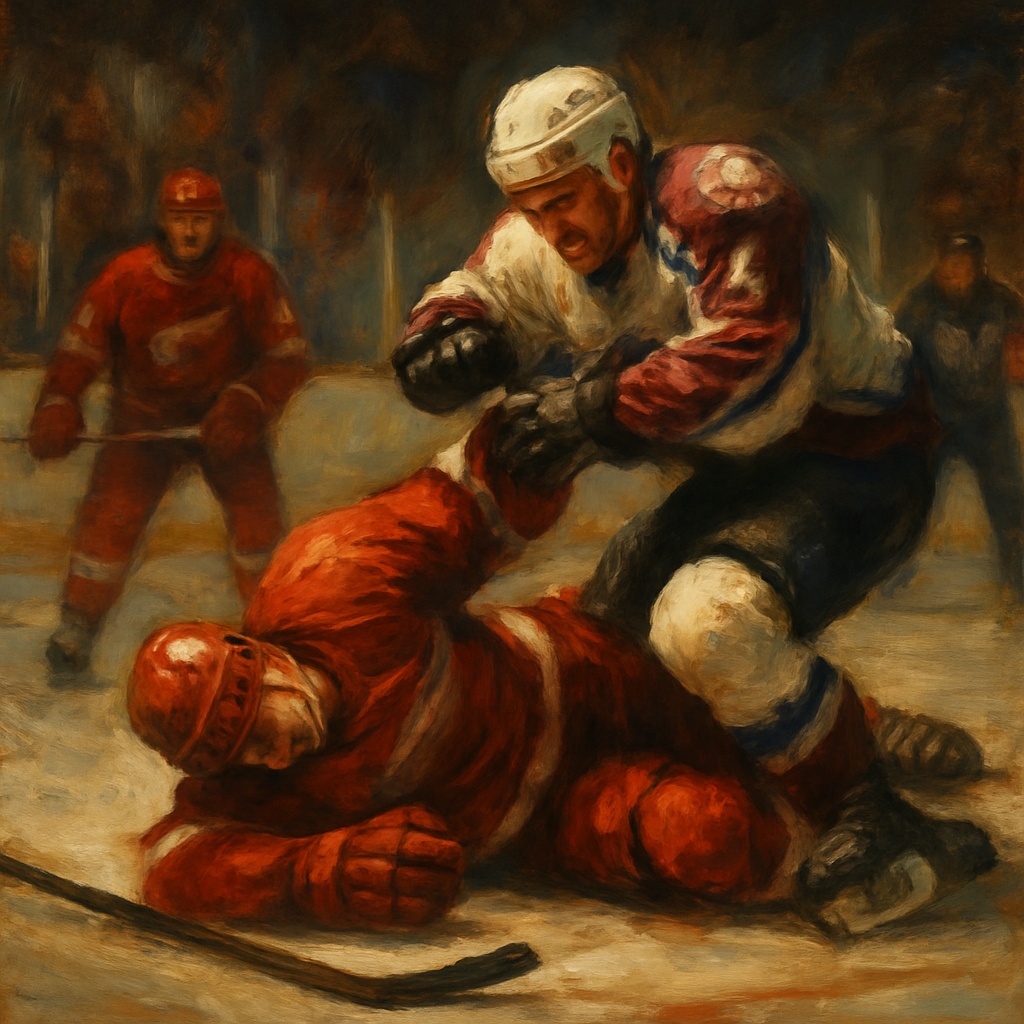 Mise en échec de Claude Lemieux sur Kris Draper — SportsMistakes artwork