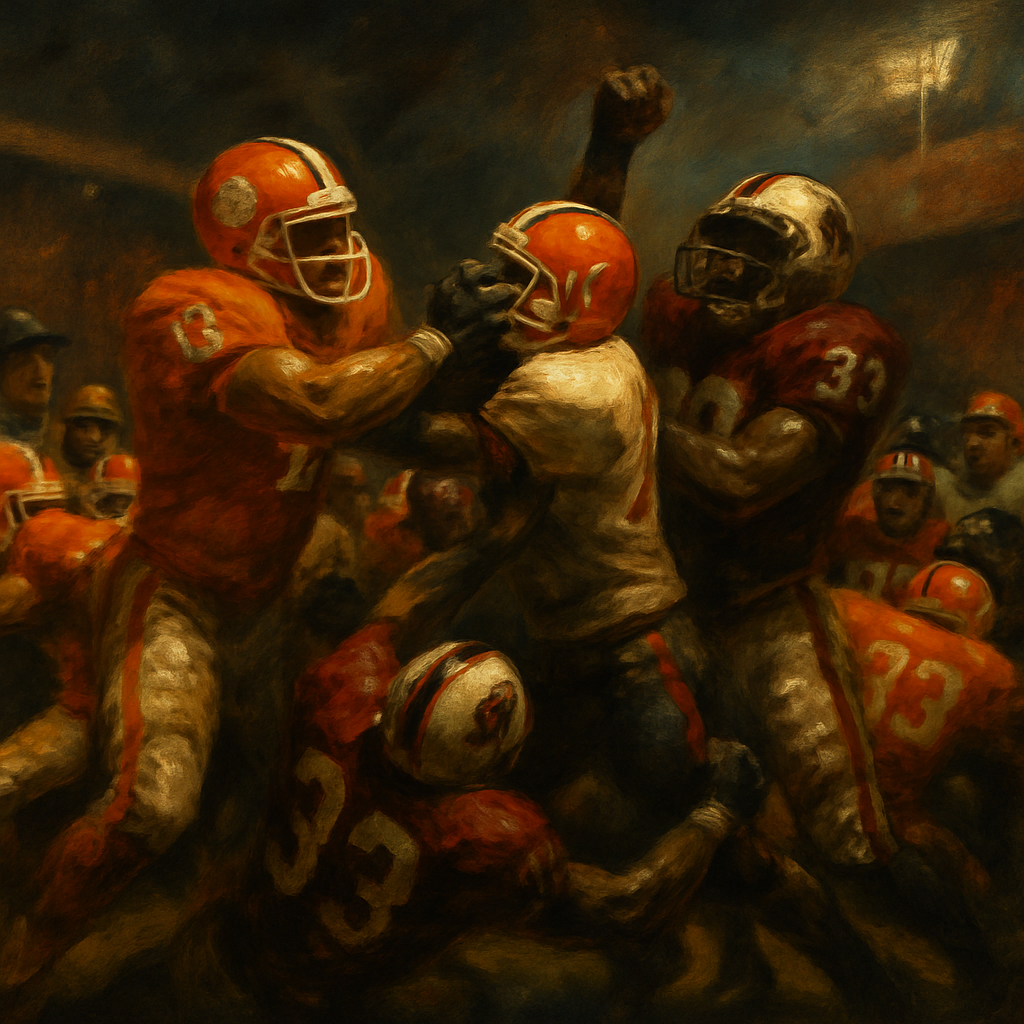Clemson South Carolina Brawl Game Discipline Failure — SportsMistakes artwork