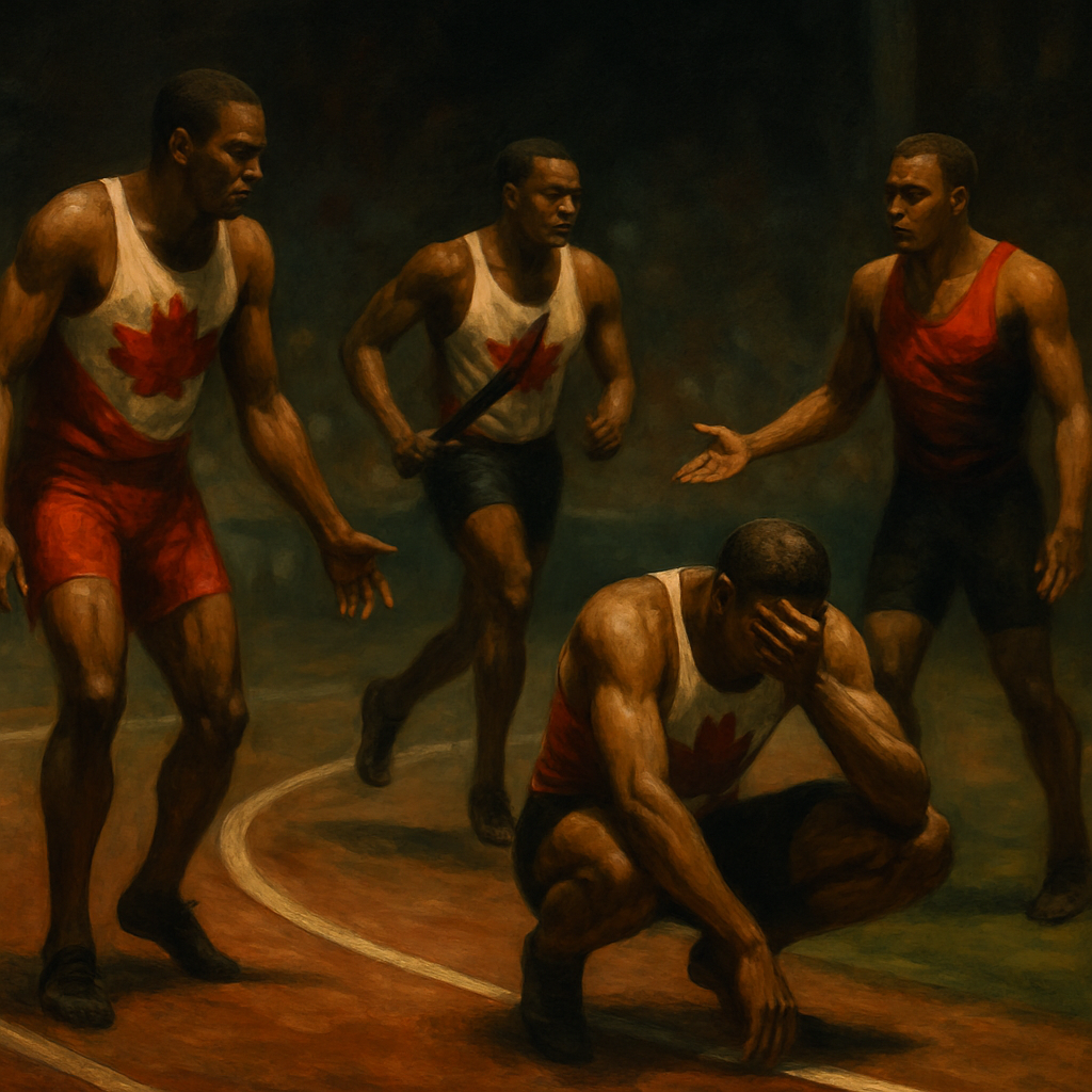 Canada 4x100 Relay Lane Violation — SportsMistakes artwork