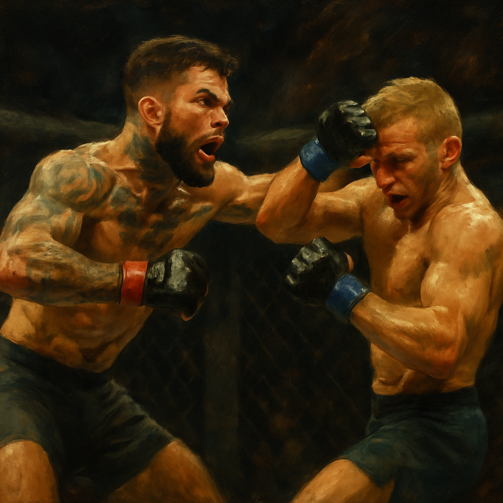 Cody Garbrandt Brawling Against Dillashaw — SportsMistakes artwork