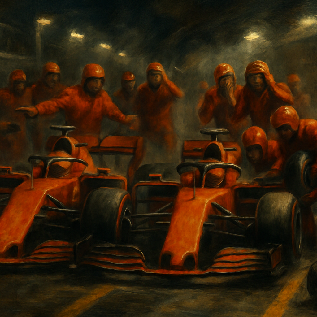 Ferrari Singapore Double Pit Error — SportsMistakes artwork