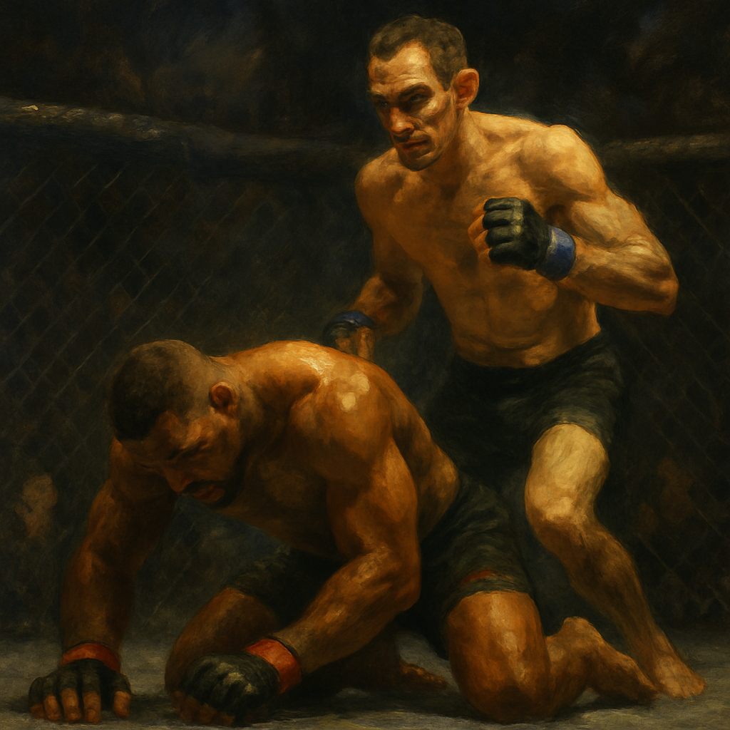 Kevin Lee Gas Tank Collapse Against Ferguson — SportsMistakes artwork