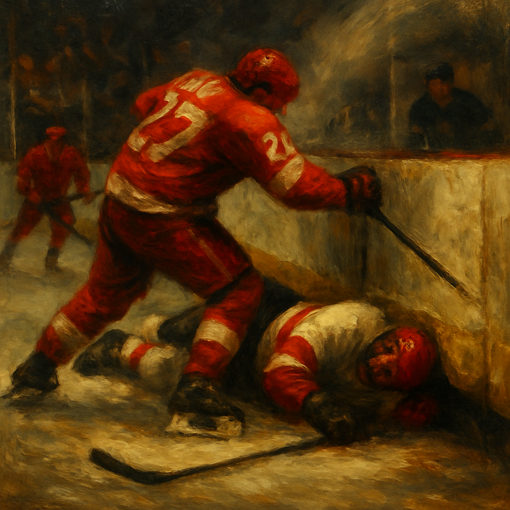 Claude Lemieux Draper Hit — SportsMistakes artwork