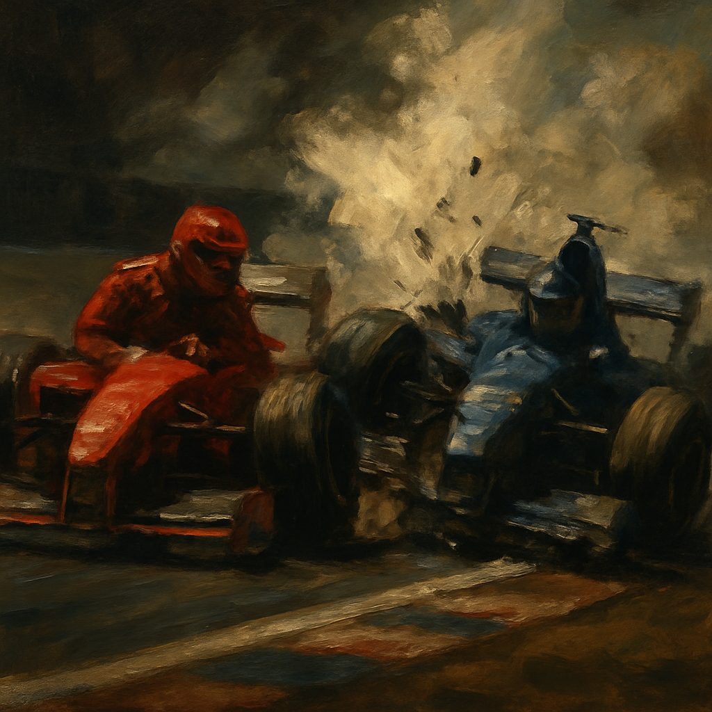 Schumacher Villeneuve Jerez Collision — SportsMistakes artwork