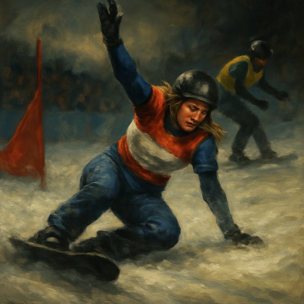 Lindsey Jacobellis Showboat Fall — SportsMistakes artwork