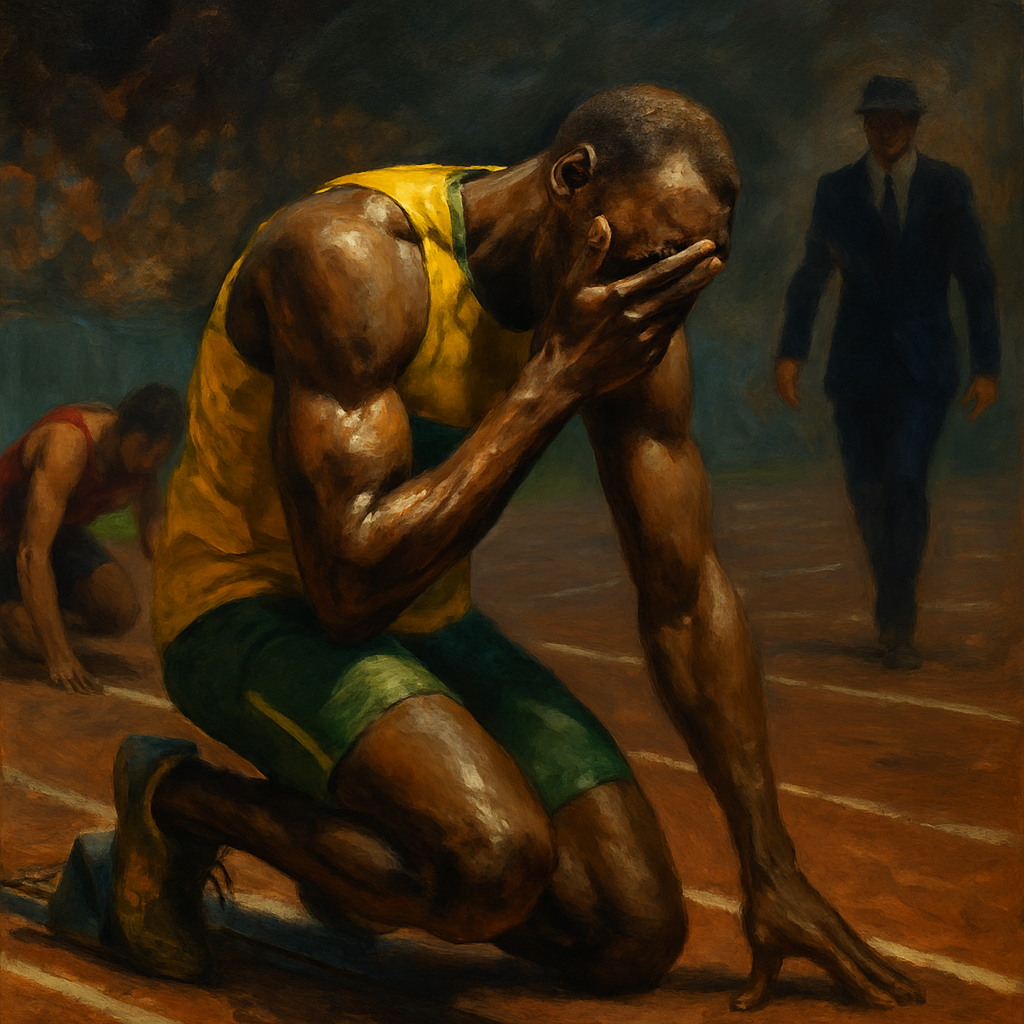 Usain Bolt False Start 2011 — SportsMistakes artwork