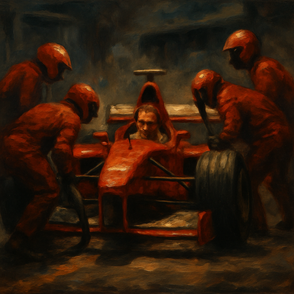 Eddie Irvine Germany 1999 Pit Stop — SportsMistakes artwork