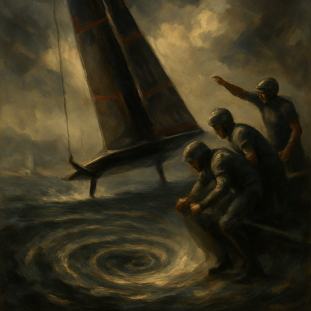 La spirale des pénalités de Luna Rossa à Auckland — SportsMistakes artwork