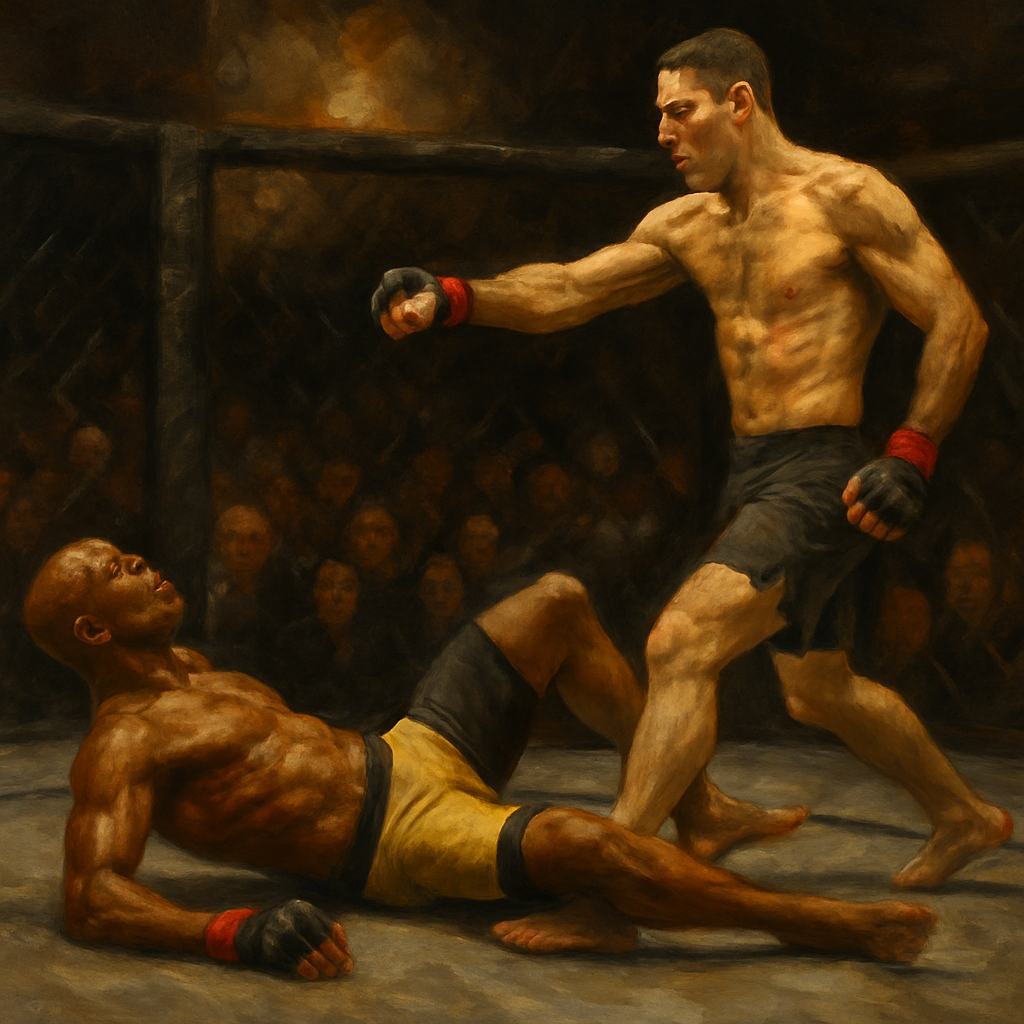 Anderson Silva Weidman Showboating KO — SportsMistakes artwork