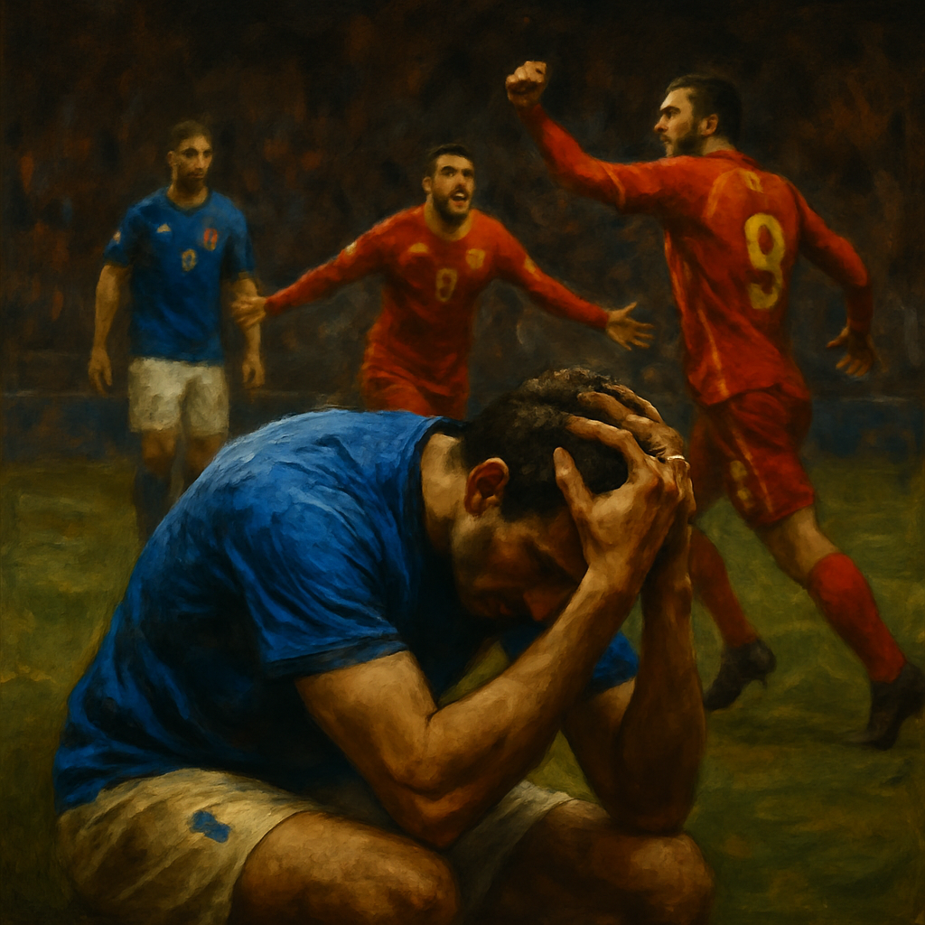 Italy North Macedonia Playoff Loss — SportsMistakes artwork