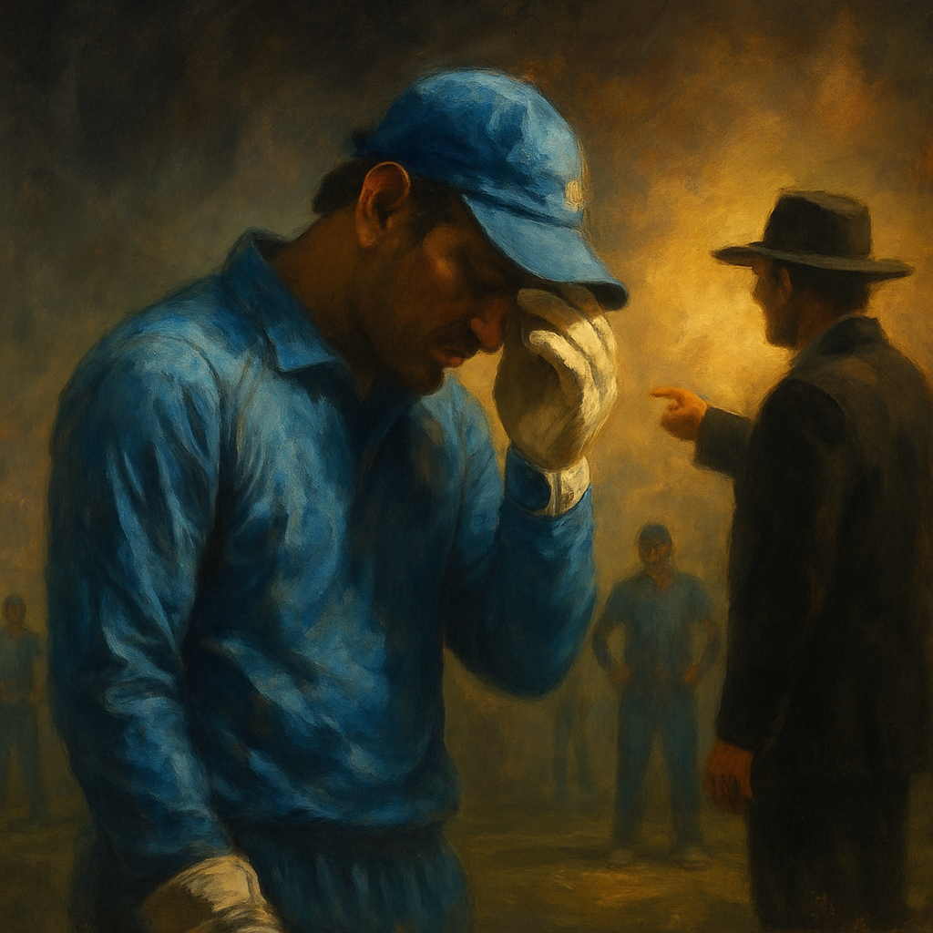 MS Dhoni Slow Over Rate Penalty — SportsMistakes artwork