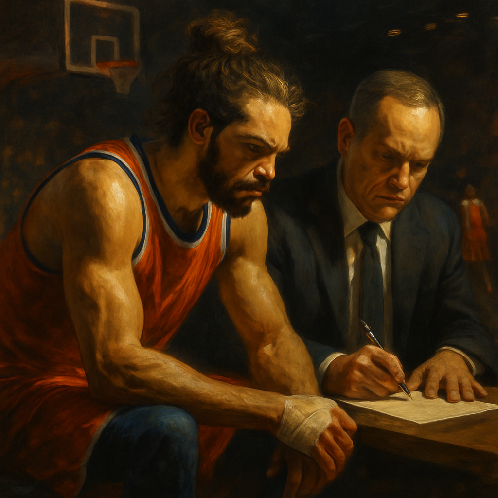 New York signe Joakim Noah — SportsMistakes artwork